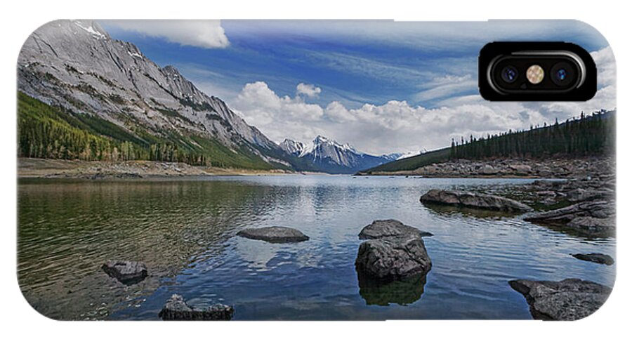Medicine Lake iPhone X Case featuring the photograph Medicine Lake, Jasper by Dan Jurak