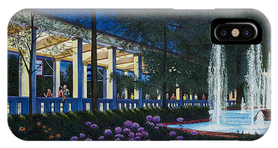 Muny iPhone X Case featuring the painting Meet Me at the Muny by Michael Frank