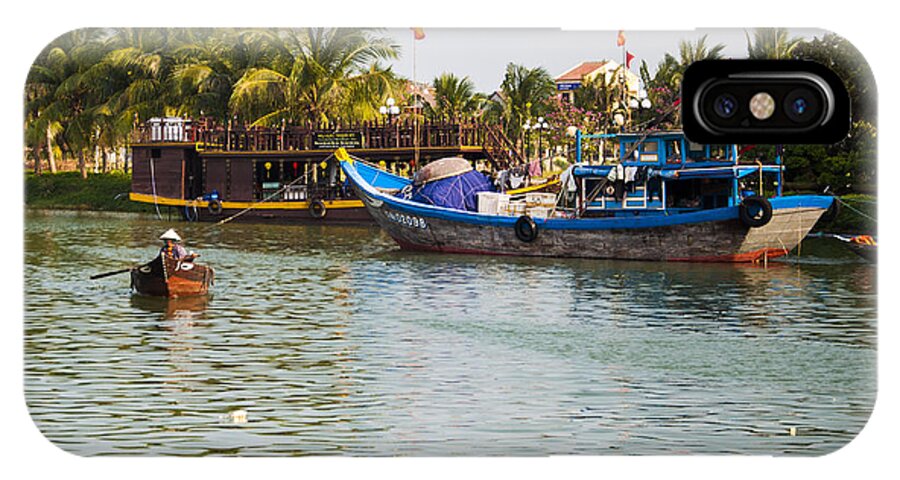 Hoi An iPhone X Case featuring the photograph Messing About on the River by Rob Hemphill
