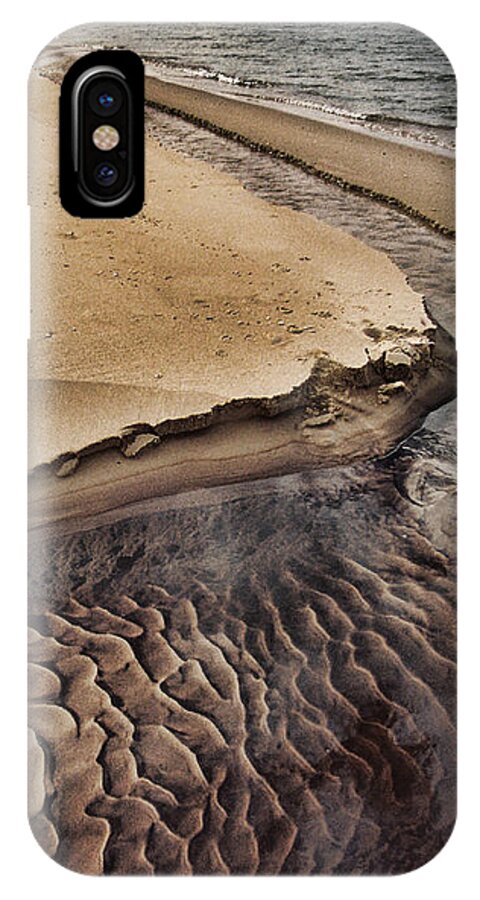 Beach iPhone X Case featuring the photograph Michigan Beachscape by Ron Weathers