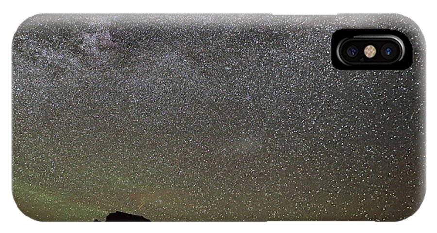 Monument iPhone X Case featuring the photograph Milky Way Monuments by Jean Clark