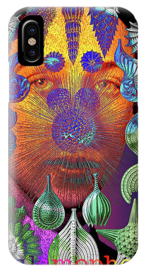 Digital Collage iPhone X Case featuring the digital art Mister Thalamophora by Eric Edelman