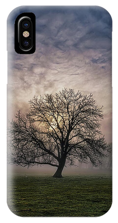 Misty iPhone X Case featuring the photograph Misty morning by Plamen Petkov