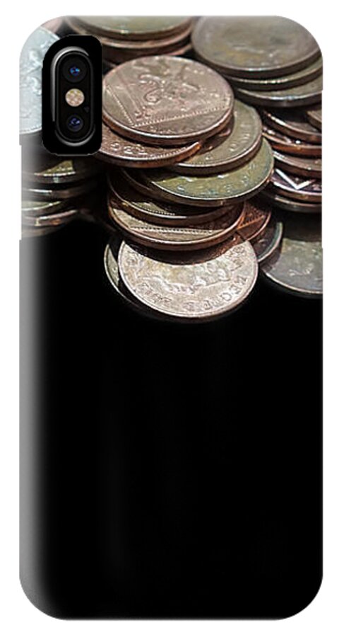 Coins iPhone X Case featuring the photograph Money Games by Jasna Buncic