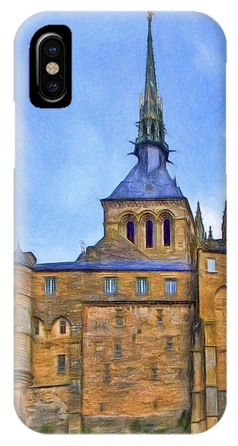 France iPhone X Case featuring the photograph Mont Saint Michel - 2 - France by Nikolyn McDonald