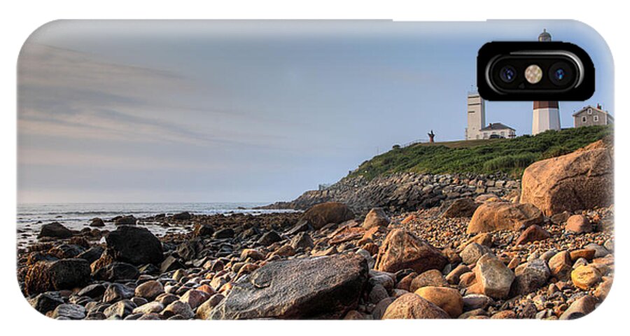Lighthouse iPhone X Case featuring the photograph Montauk Point Lighthouse by Steve Gravano