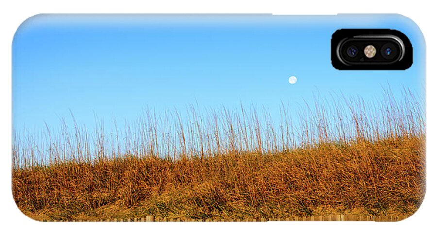 Landscape iPhone X Case featuring the photograph Moon in the Morning by Michael Scott