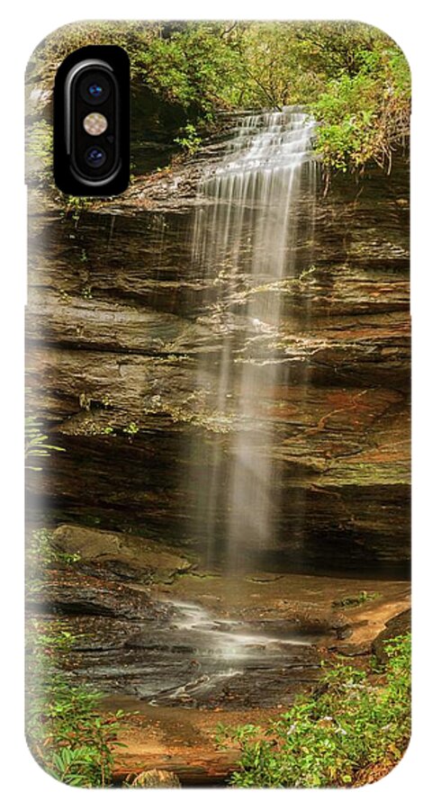 Moore Cove Falls iPhone X Case featuring the photograph Moore Cove Falls by Rob Hemphill