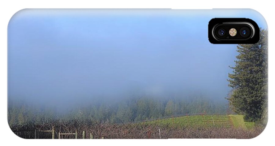 Anderson Valley iPhone X Case featuring the photograph Morning at the Vinyard by Lisa Dunn