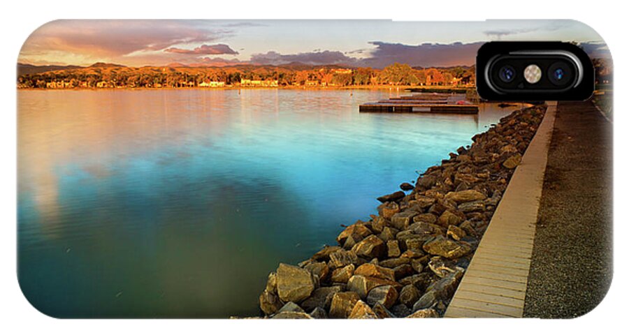 Sloan's Lake iPhone X Case featuring the photograph Morning Fleeting Light by John De Bord