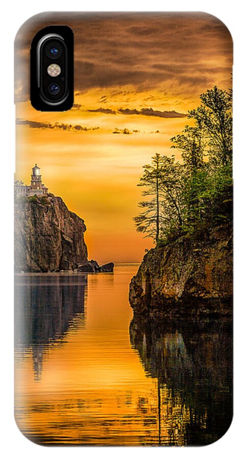 iPhone X Case featuring the photograph Morning Glow against the Light by Rikk Flohr