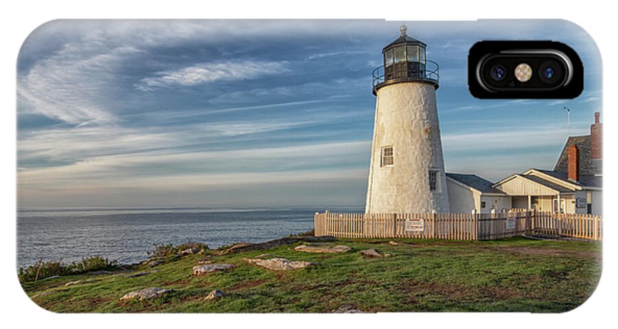Pemaquid Point Lighthouse iPhone X Case featuring the photograph Morning Light at Pemaquid Point by Kristen Wilkinson