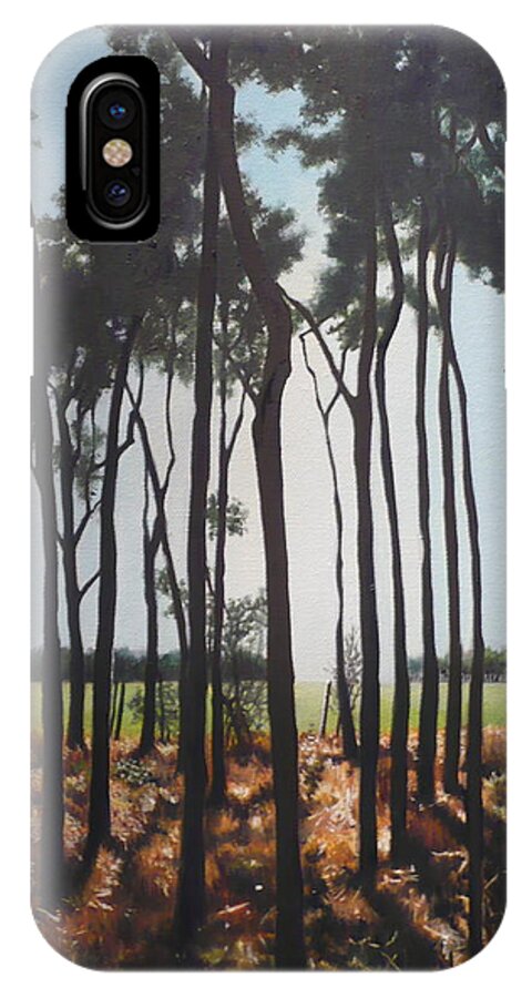 Trees iPhone X Case featuring the painting Morning Walk. by Caroline Philp