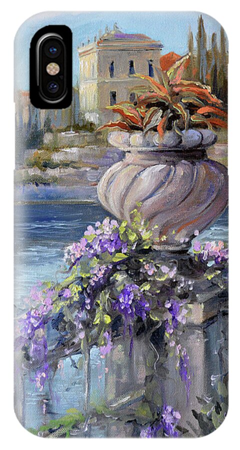 Landscape iPhone X Case featuring the painting Moving On by Cynara Shelton