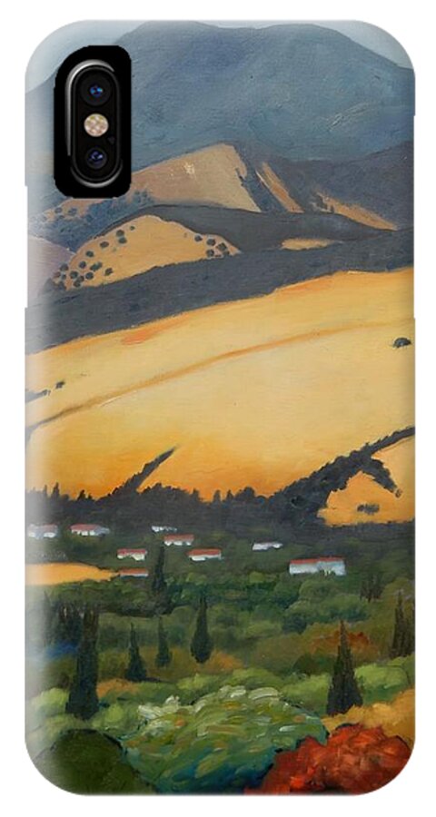 Mt. Diablo iPhone X Case featuring the painting Mt. Diablo Above by Gary Coleman
