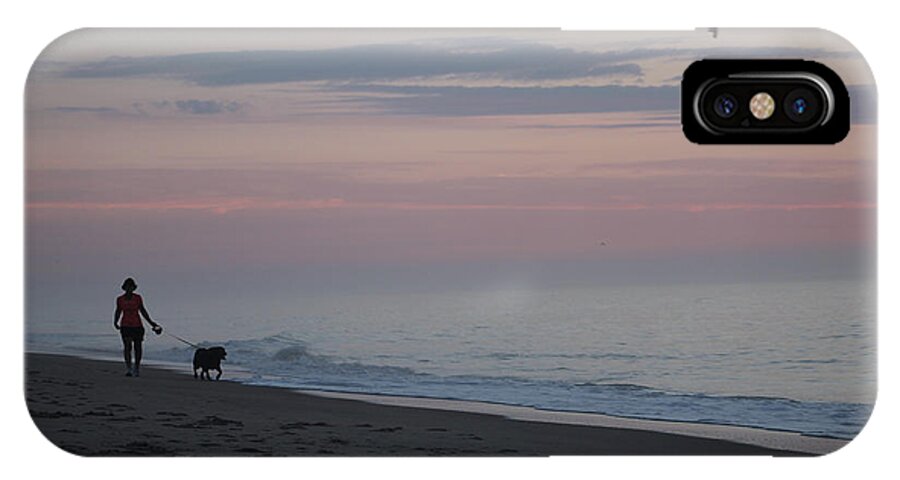 Beach iPhone X Case featuring the photograph My Best Friend and the Beach by Robert Banach