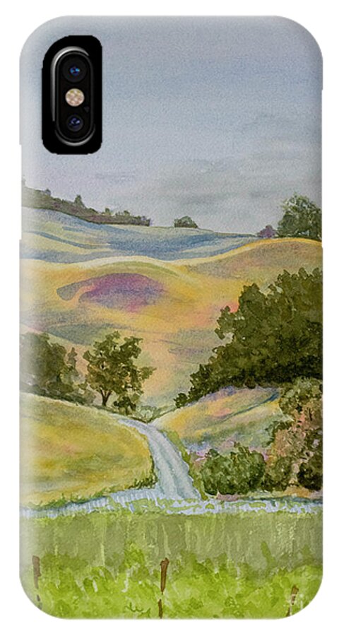 Napa iPhone X Case featuring the painting Napa-Sonoma by Jackie MacNair
