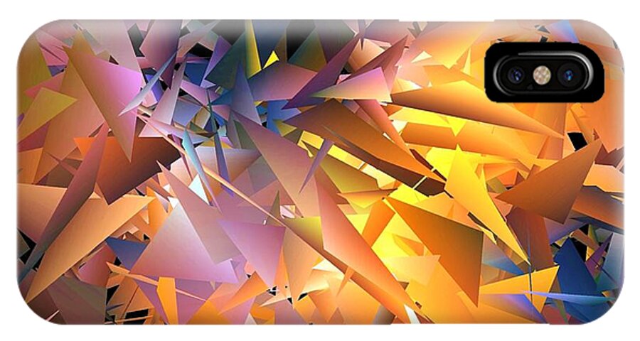 Digital Art iPhone X Case featuring the digital art Nearing by Ludwig Keck