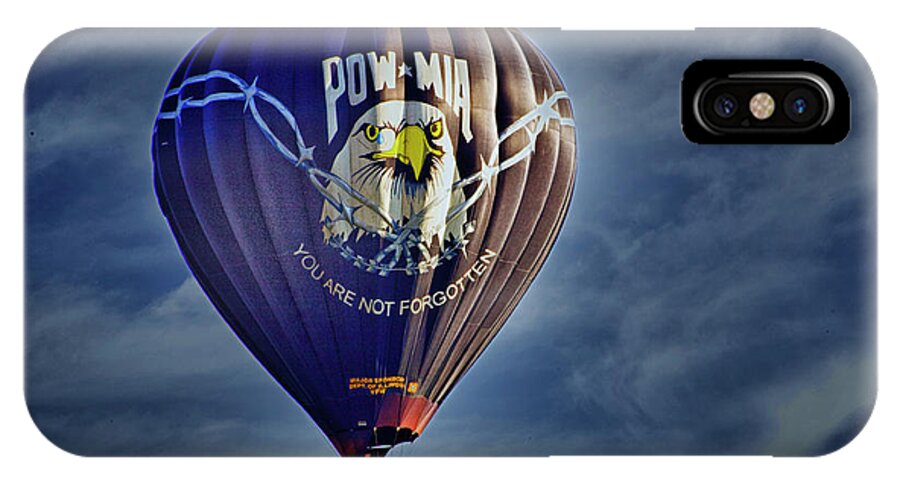 Hot Air Balloon iPhone X Case featuring the digital art Never Forget by Gary Baird