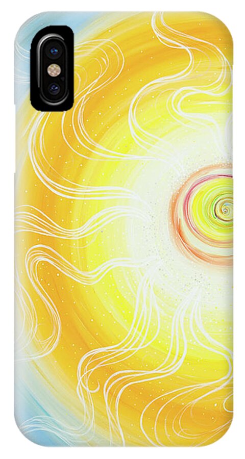New Beginning iPhone X Case featuring the painting New Beginning by Victoria Tara