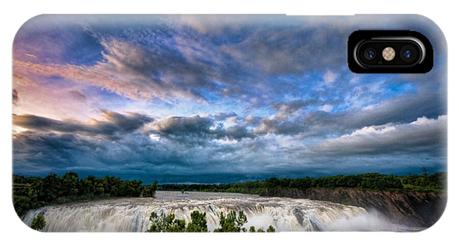 Clouds iPhone X Case featuring the photograph Nightfalls by Neil Shapiro