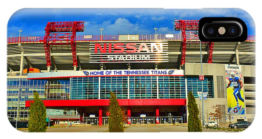 Nissan Stadium Home Of The Tennessee Titans iPhone X Case featuring the photograph Nissan Stadium Home Of The Tennessee Titans by Lisa Wooten