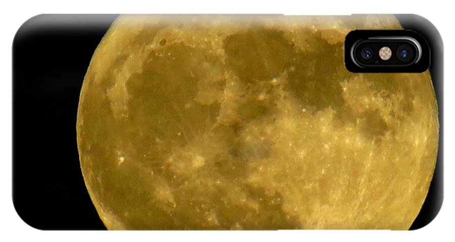 November iPhone X Case featuring the photograph November Full Moon by Eric Switzer
