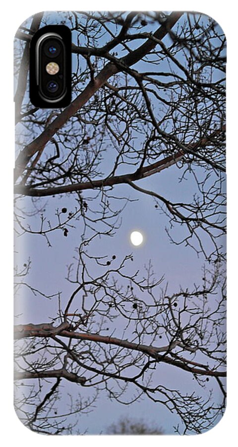November iPhone X Case featuring the photograph November Moon by Michele Myers