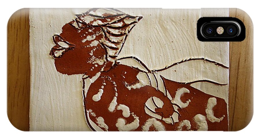 Jesus iPhone X Case featuring the ceramic art Nude 7 - tile by Gloria Ssali