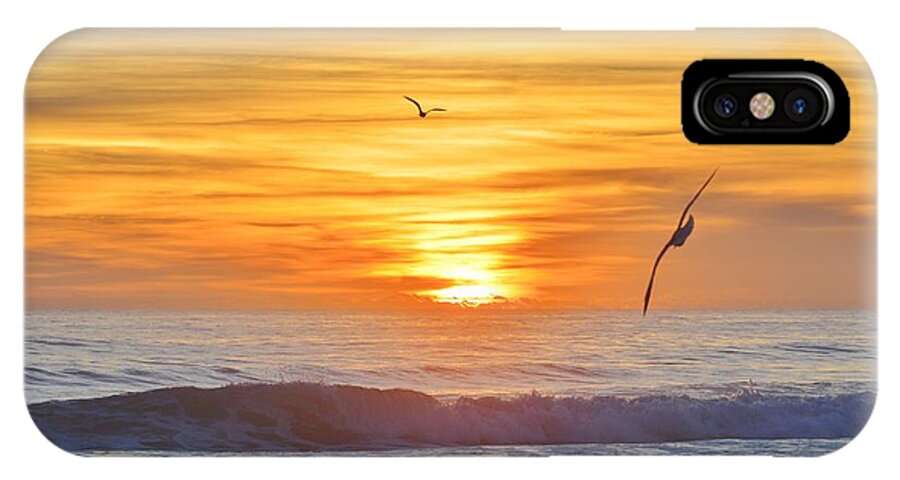 Obx Sunrise iPhone X Case featuring the photograph Coquina Beach by Barbara Ann Bell