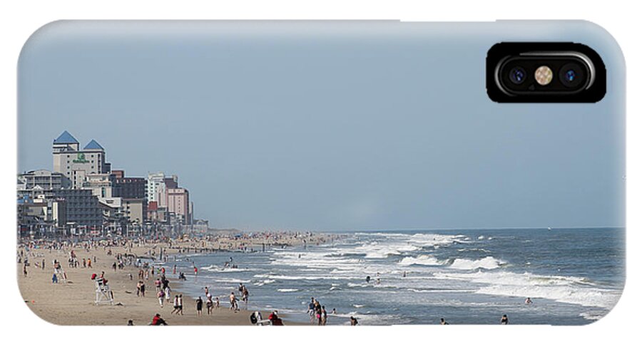 Landscape iPhone X Case featuring the photograph Ocean City Maryland Beach by Robert Banach