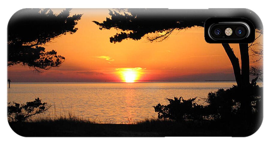 Ocracoke iPhone X Case featuring the photograph Ocracoke Island Winter Sunset by Wayne Potrafka