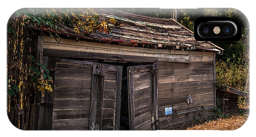 Shed iPhone X Case featuring the photograph Old Abandoned Shed Sonoma County by Blake Webster