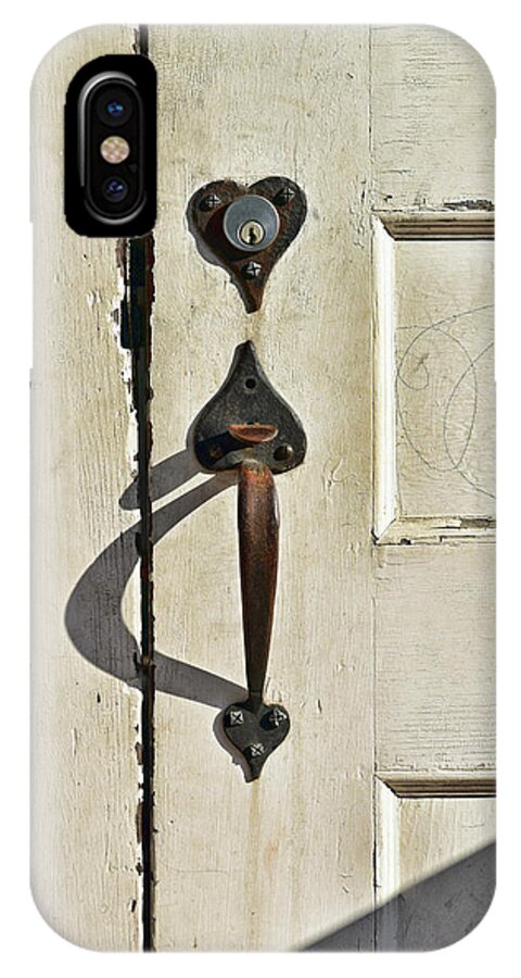 Old Door Knob iPhone X Case featuring the photograph Old Door Knob 3 by Joanne Coyle