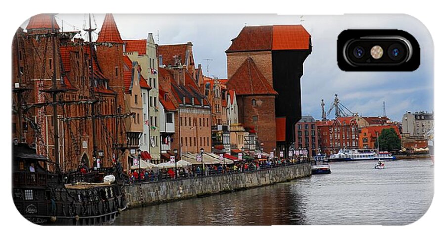 Port iPhone X Case featuring the photograph Old Gdansk Port Poland by Sophie Vigneault