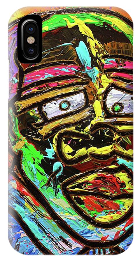 Acrylic iPhone X Case featuring the painting Old Was by Odalo Wasikhongo
