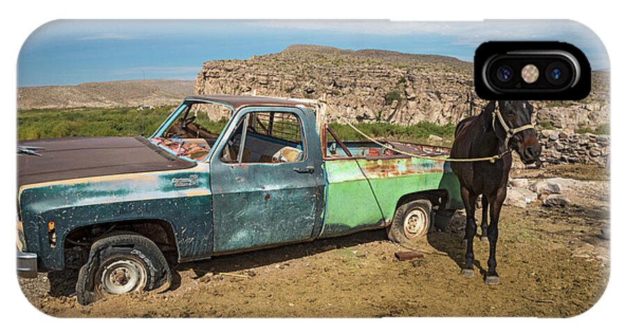 Boquillas iPhone X Case featuring the photograph One Horsepower by Jim West