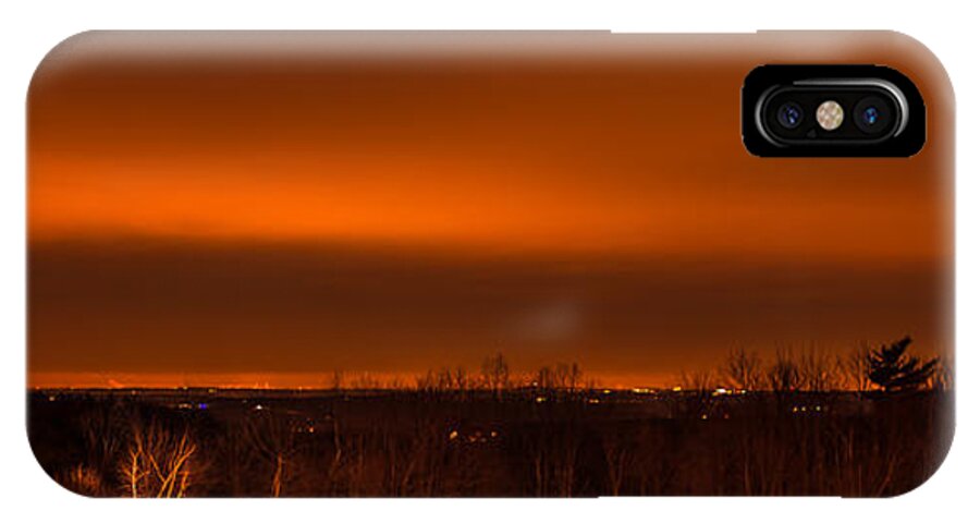 Night iPhone X Case featuring the photograph Orange Light by Robert McKay Jones
