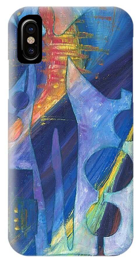  Woman iPhone X Case featuring the painting Orion by Casey Rasmussen White
