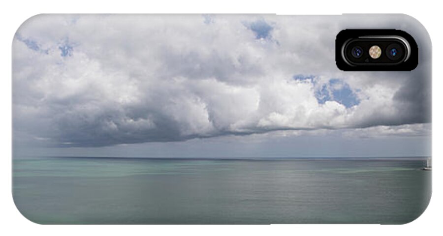 Playa Coronado iPhone X Case featuring the photograph Pacific Storm Panorama by Bob Hislop