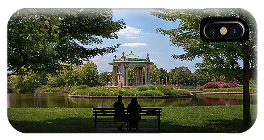 Pagoda Circle iPhone X Case featuring the photograph Pagoda Circle Interlude by Susan Rissi Tregoning
