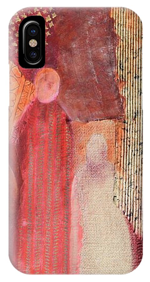 Figure iPhone X Case featuring the painting Passages by Nancy Jolley