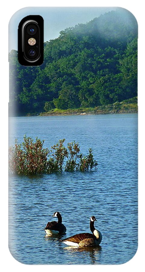 Landscape iPhone X Case featuring the photograph Peaceful Morning by Diana Hatcher