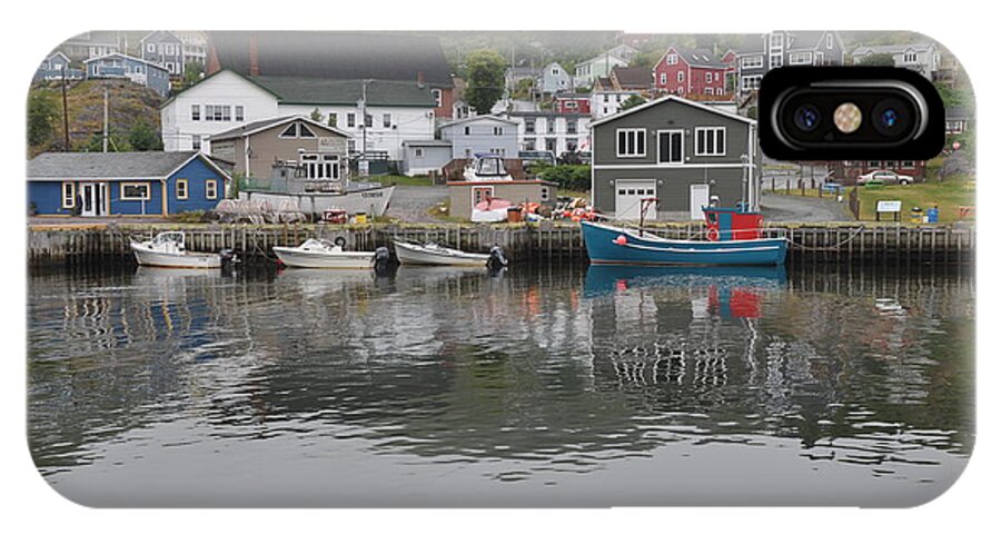 Motion Bay iPhone X Case featuring the photograph Petty Harbour by Colleen English