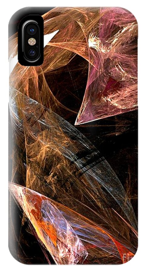 Art iPhone X Case featuring the digital art Phoenix by Vicki Lynn Sodora