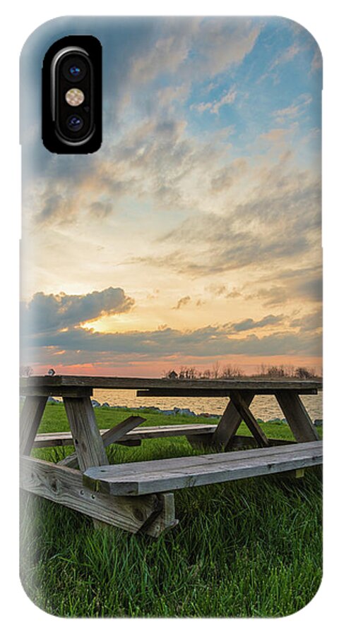 Knapps Narrows iPhone X Case featuring the photograph Picnic Time by Kristopher Schoenleber