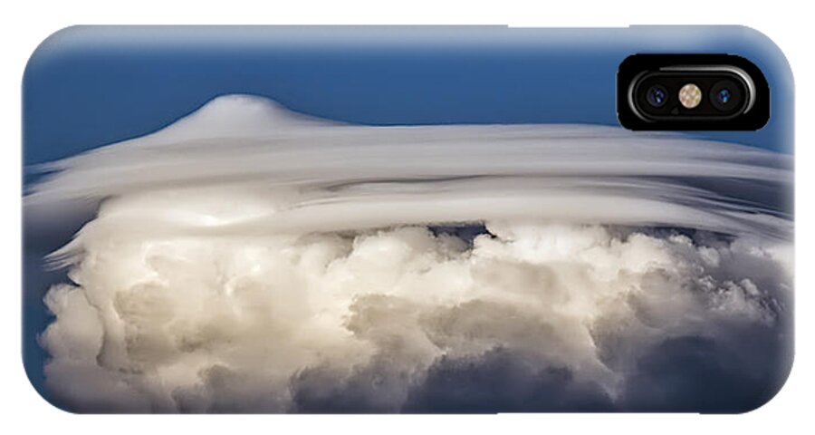 Cloud iPhone X Case featuring the photograph Pileus by Jeff Niederstadt