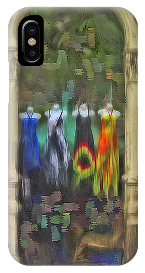 Digital iPhone X Case featuring the digital art Piller Dresses by Dale Stillman