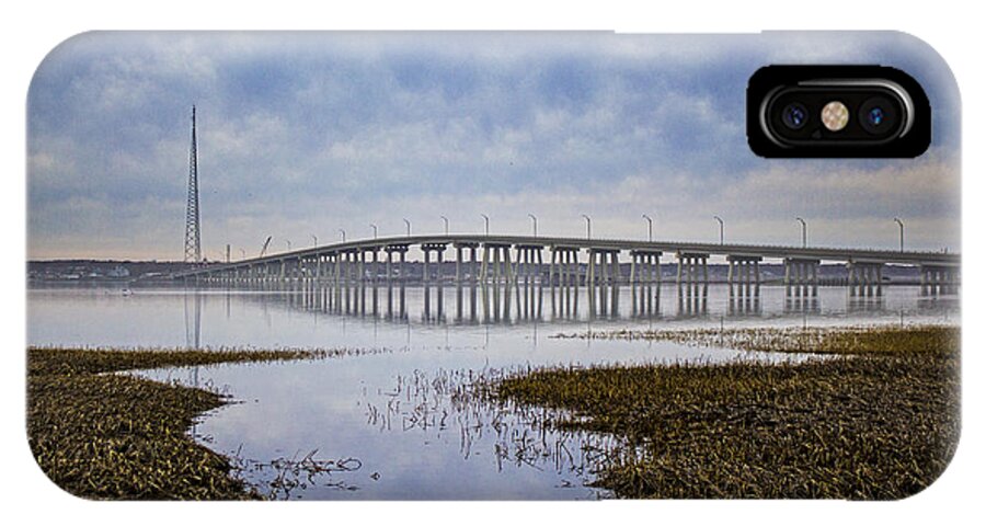 Ponquogue iPhone X Case featuring the photograph Ponquogue Bridge Hampton Bays NY by Robert Seifert
