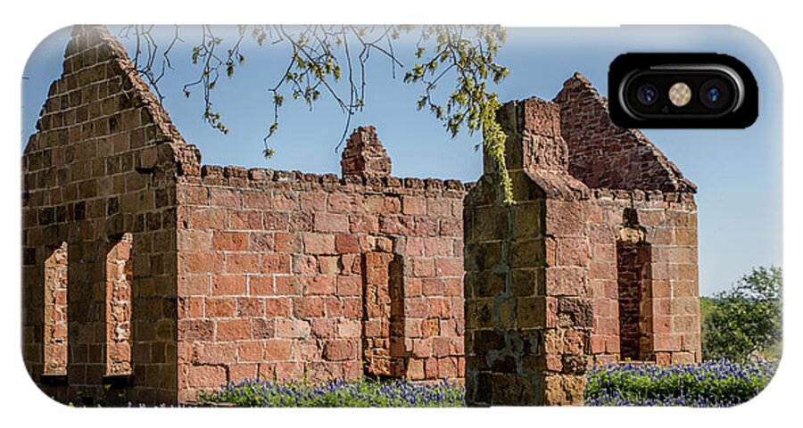 Places iPhone X Case featuring the photograph Pontotoc Ruins by Teresa Wilson